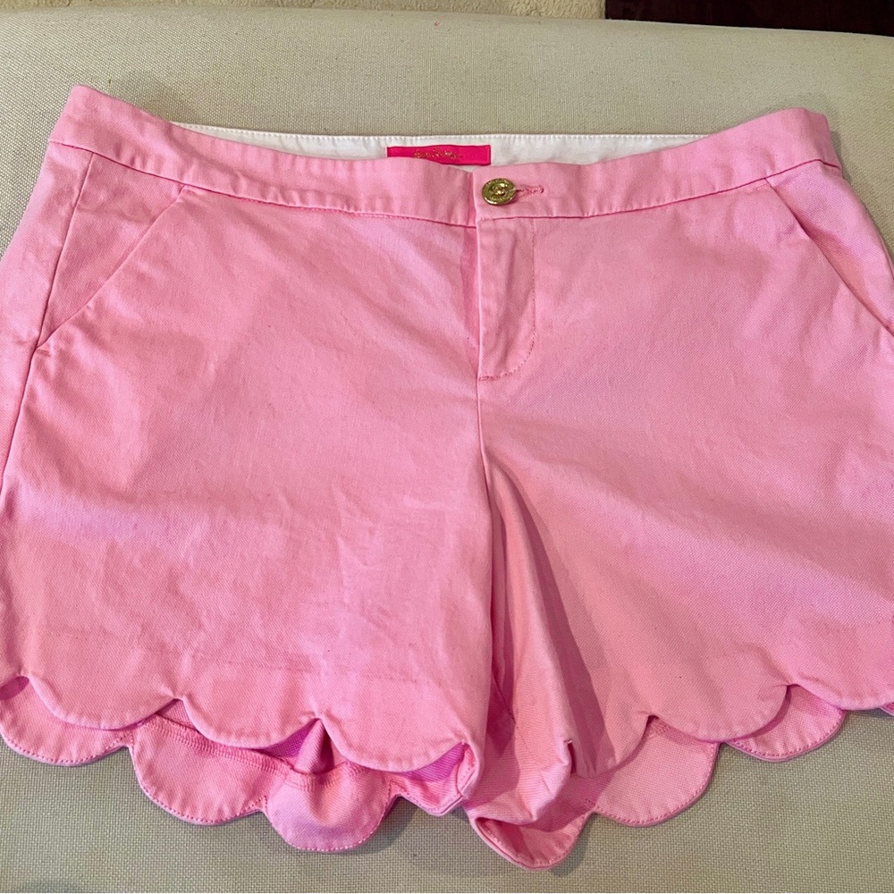 Lilly Pulitzer Pink Scalloped Shorts